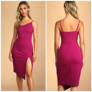 Lulus Shape The Night Asymmetrical Dress